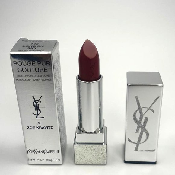 YSL ROUGE PUR COUTURE X ZOË KRAVITZ 143 LONDON SKY BRAND NEW - Picture 1 of 4